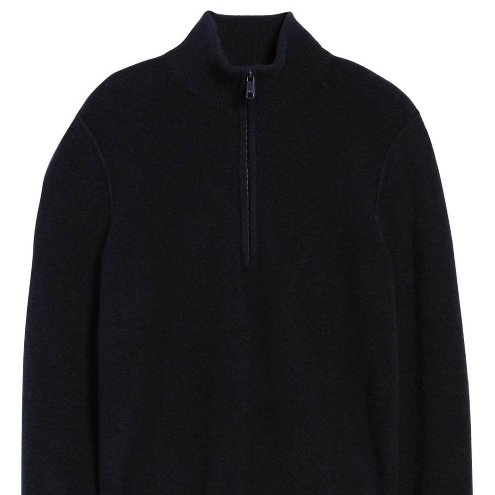 Brand New - Vince Cashmere Quarter Zip Sweater, XL